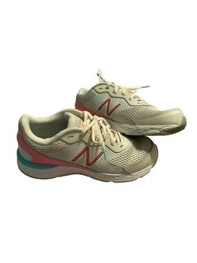 New Balance 680v6 Grey Pink Running Shoes Size 8 Wide W ABZORB Sneaker W680GP6
